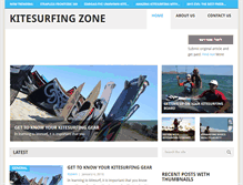 Tablet Screenshot of kitesurfingzone.com